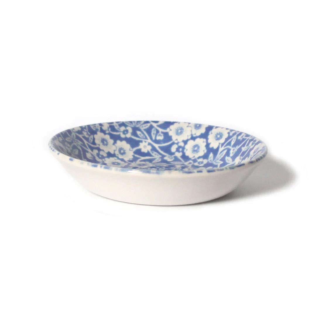 Burleigh Pale Blue Calico Butter Pat